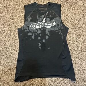 Oakley Black and Gray Sleeveless Top